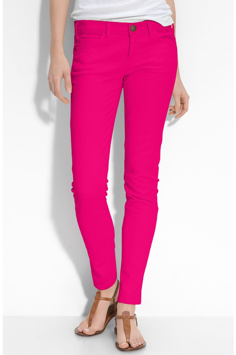 Skinny Stretch Ankle Jeans, Main, color, BRIGHT ROSE