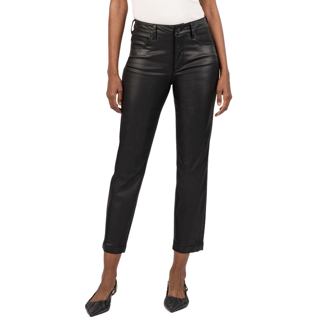 Kut From The Kloth Reese Coated Ankle Slim Straight Leg Jeans