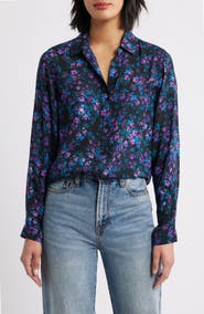 Cloth & Stone Floral Button-Up Shirt