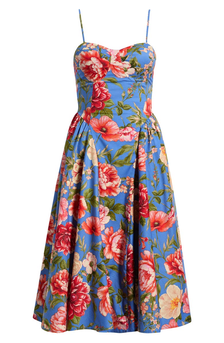 Emerald Sundae Print Sleeveless Fit & Flare Dress, Main, color,