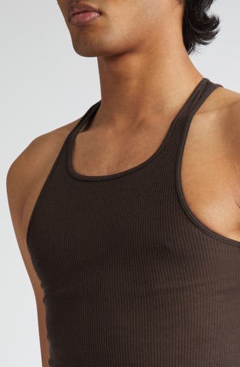 トップス Rick owens rib tank 327665-43706-RICK-OWENS-BASIC-