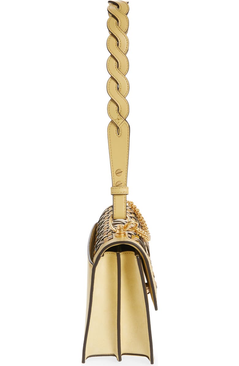 Tory Burch Miller Basketweave Leather Shoulder Bag, Alternate, color,