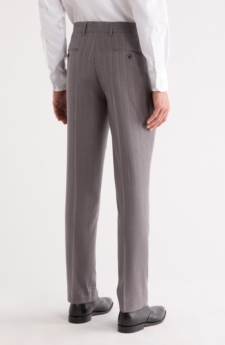 Tahari Slim Fit Dress Pants, Alternate, color, Grey