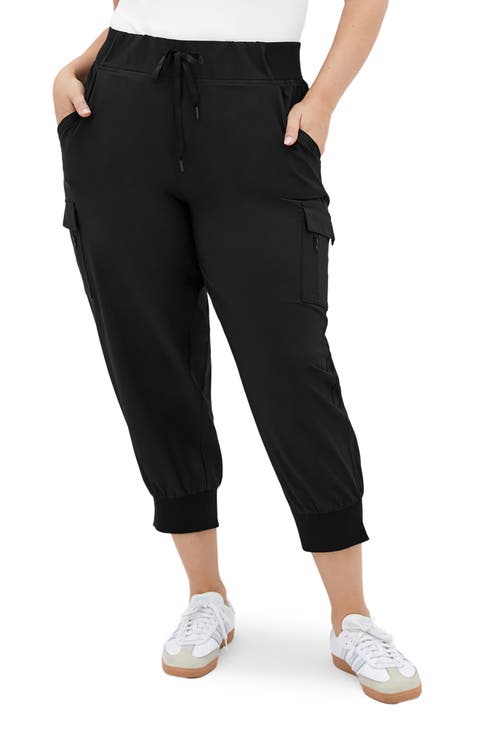 Lea High Waist Crop Jogger Pants