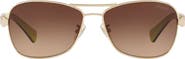 COACH Caroline 56mm Gradient Aviator Sunglasses