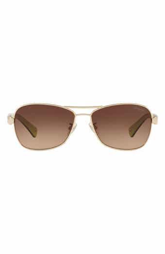 COACH Caroline 56mm Gradient Aviator Sunglasses Nordstromrack