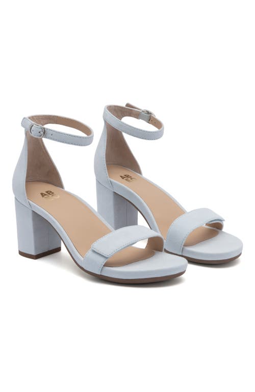 Abeo Tempo Strap In Light Blue Suede - Regular