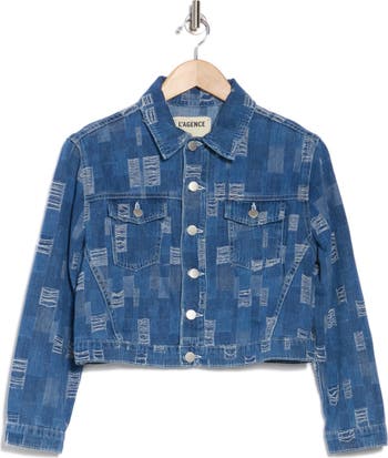 Koda Distressed Crop Denim Jacket