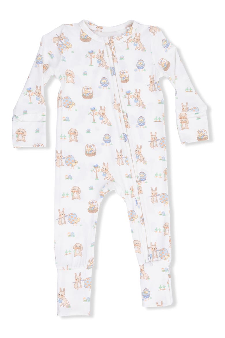 Easter Egg Hunt Convertible Footie, Main, color, IVORY