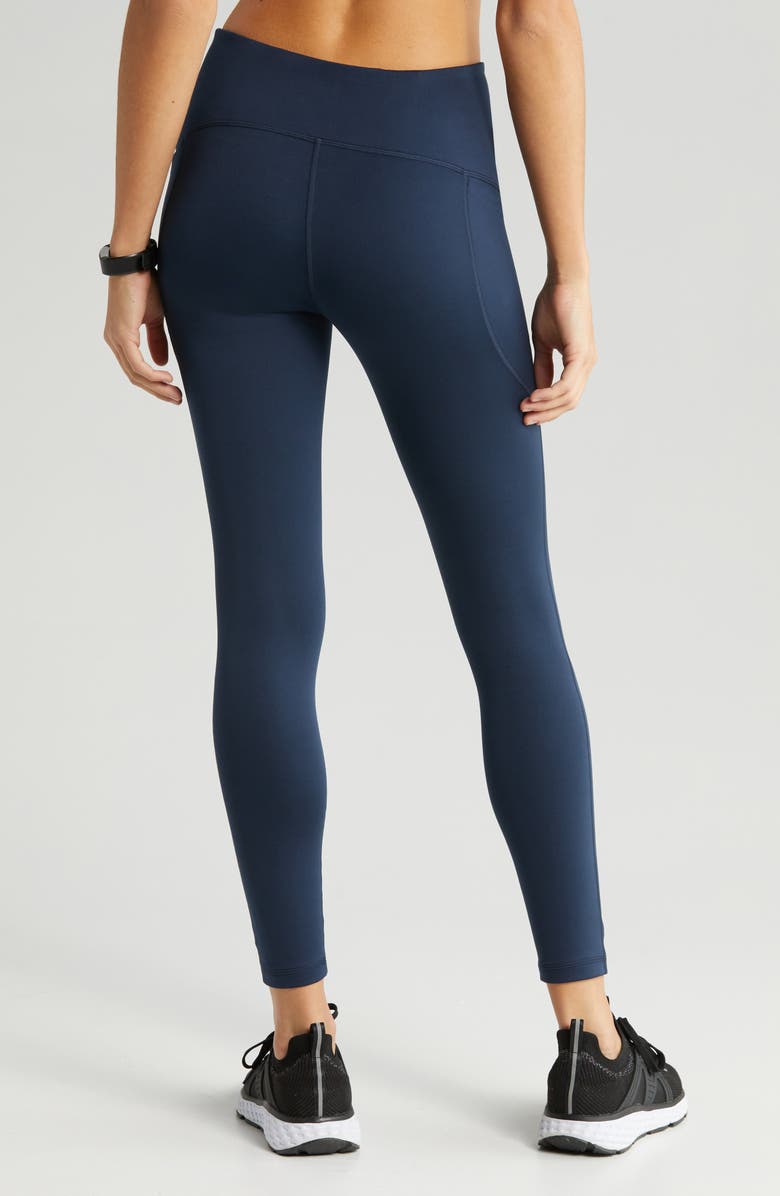 Zella Reset Reflective Pocket Leggings, Alternate, color, Navy Sapphire