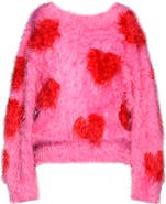 Truly Me Kids' Heart Eyelash Sweater