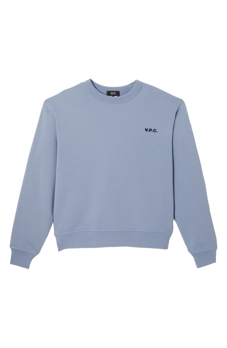 A.P.C. Boxy Organic Cotton Sweatshirt, Alternate, color, 