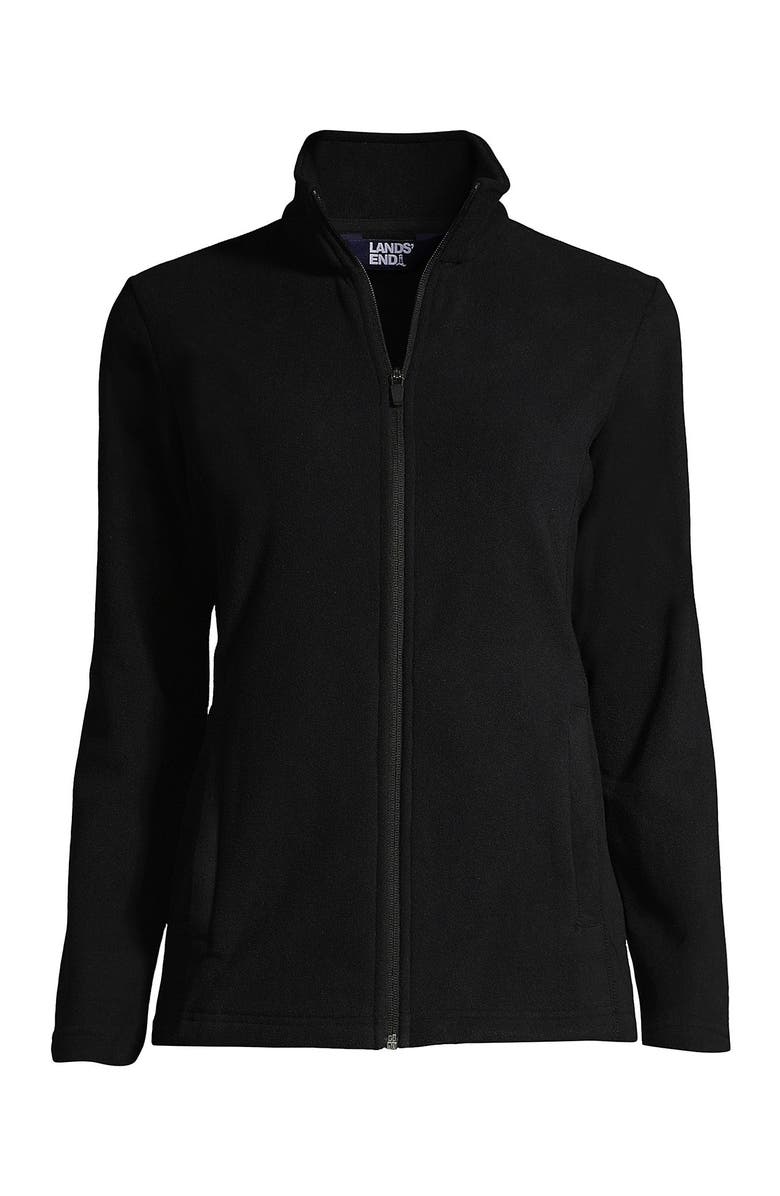 Lands' End Anyweather Fleece Full Zip Jacket, Alternate, color, Black