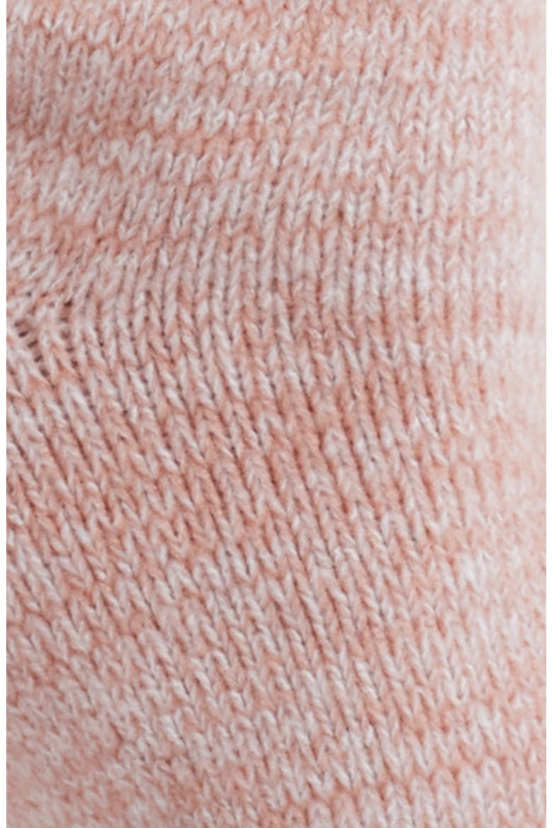 Rib Slouchy Quarter Socks, Alternate, color, BLUSH