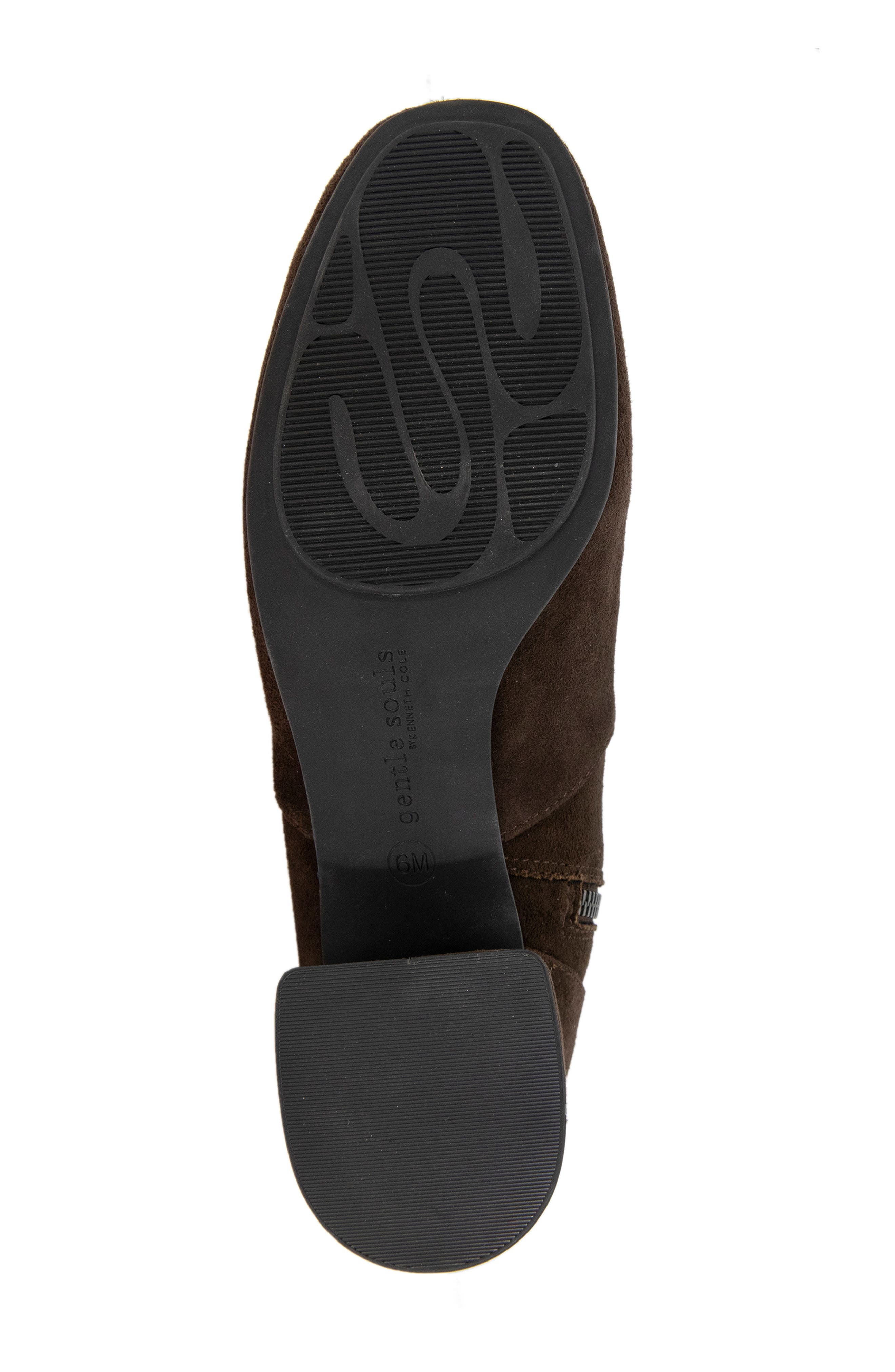 Emily Zip Bootie, Alternate, color, CHOCOLATE SUEDE