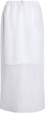 Cecilie Bahnsen Donna Windflower Embroidered Organza Midi Skirt