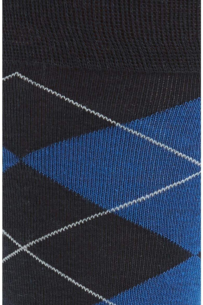 Argyle Crew Socks, Alternate, color, NAVY