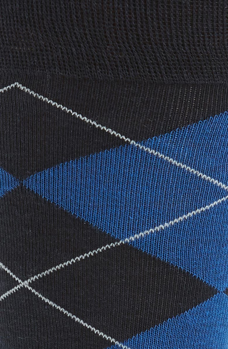 Cole Haan Argyle Crew Socks, Alternate, color, Navy