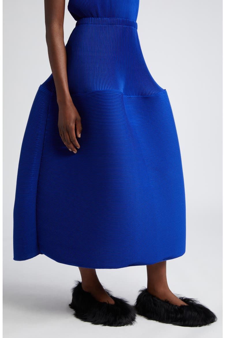 Ripple Pleated A-Line Skirt, Alternate, color, BLUE RIPPLE