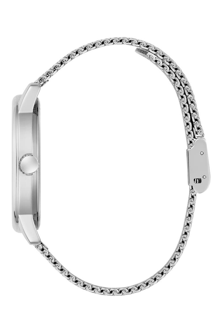 Chandler Mesh Strap Watch, 40mm, Alternate, color, SILVER TONE