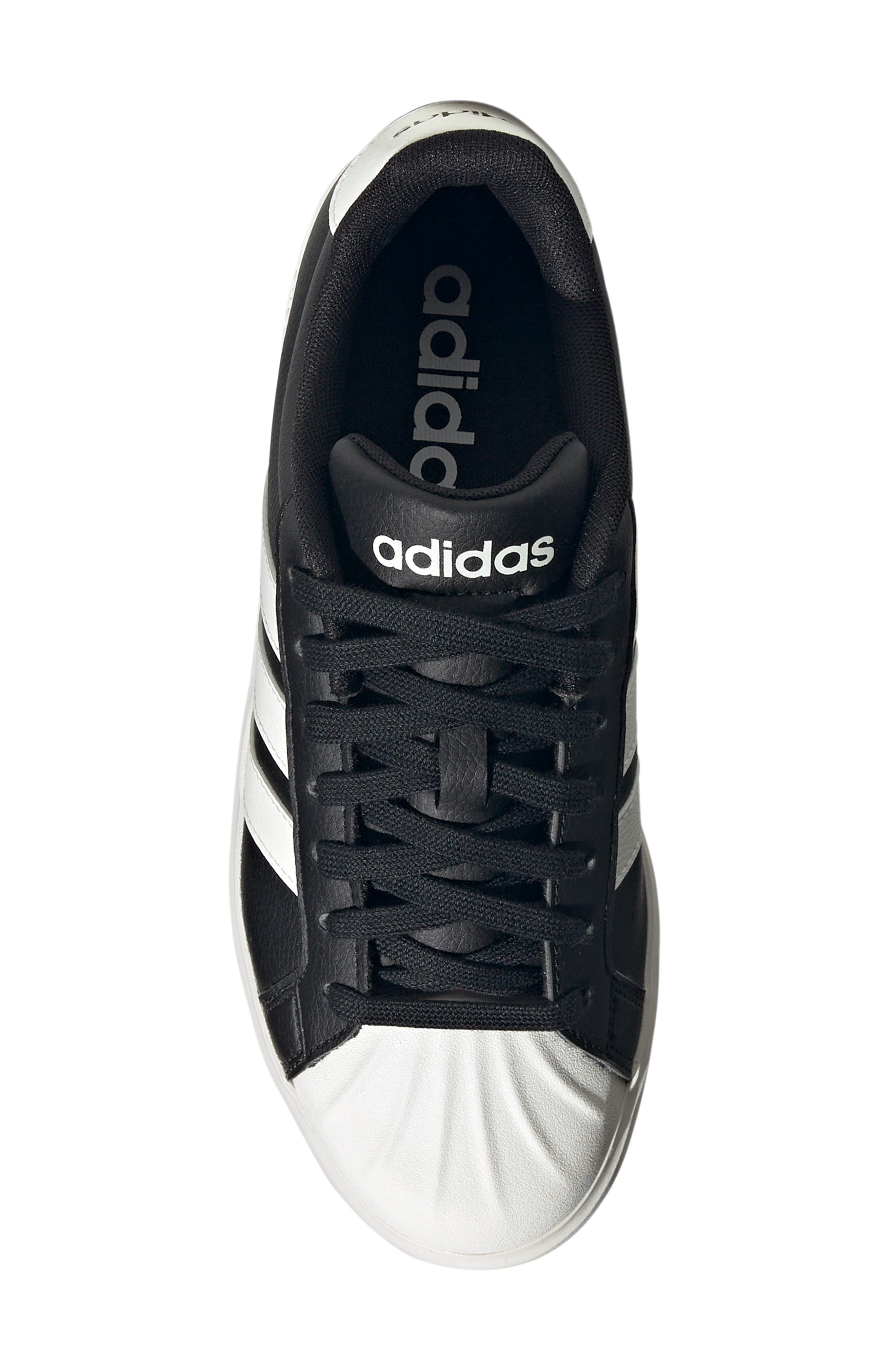 adidas Streettalk Sneaker, Alternate, color, Black/ White/ Black