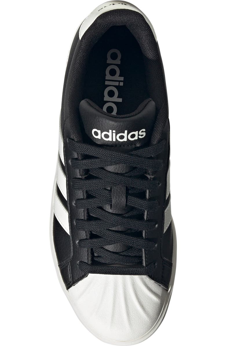 adidas Streettalk Sneaker, Alternate, color, Black/ White/ Black