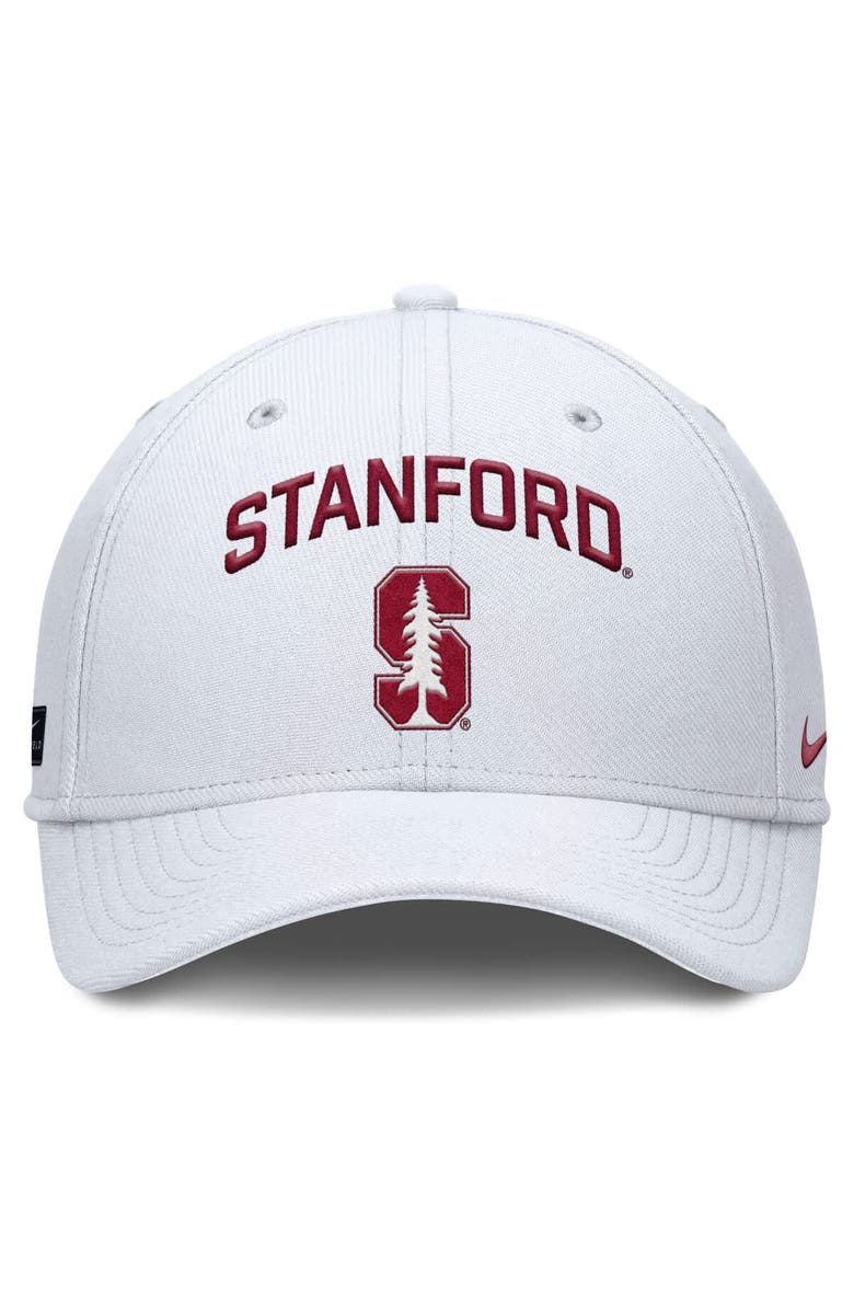 Nike Men's Nike White Stanford Cardinal 2025 On-Field Rise Performance Flex Hat, Alternate, color,