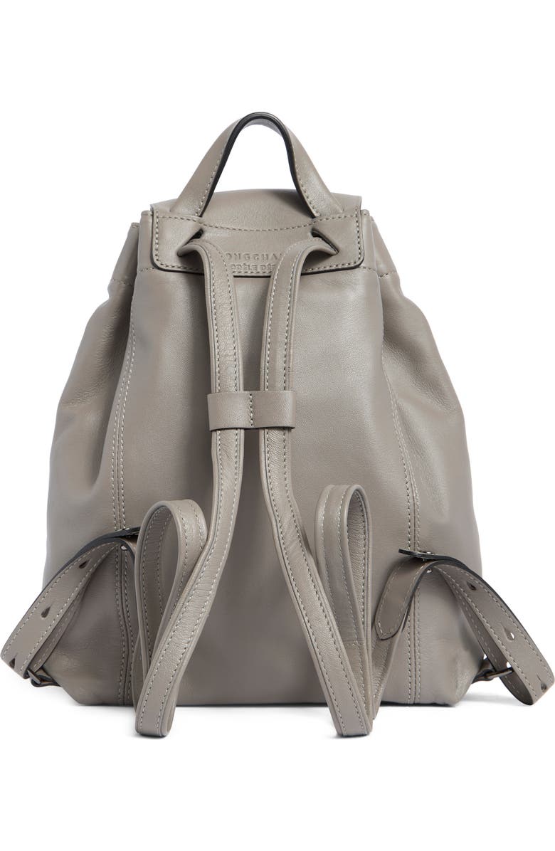 Longchamp Le Pliage Leather Backpack, Alternate, color, Turtledove