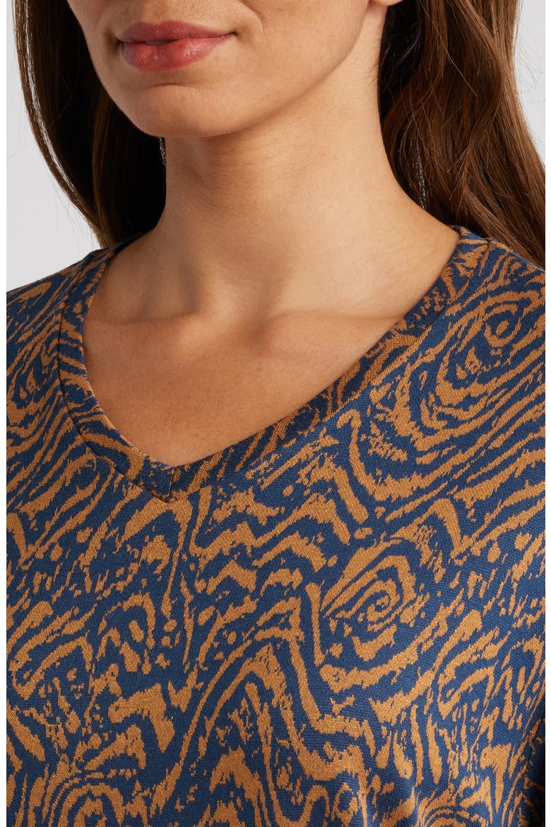 Brunulda Print Long Sleeve Top, Alternate, color, MOONLIT OCEAN