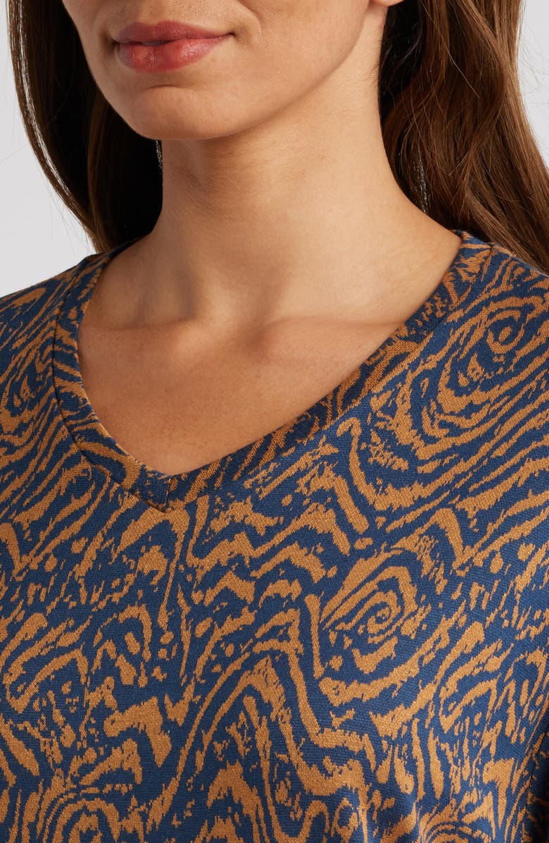 Masai Copenhagen Brunulda Print Long Sleeve Top, Alternate, color,