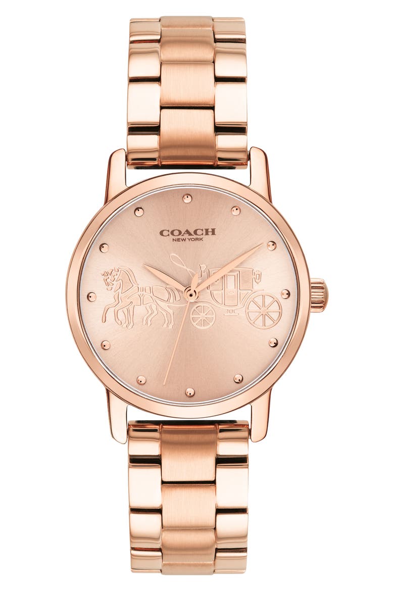 Grand Bracelet Watch, 28mm, Main, color, ROSE GOLD