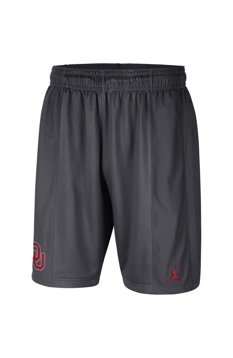 Jordan Brand Men's Jordan Brand Anthracite Oklahoma Sooners Performance Knit Shorts, Alternate, color, Anthracite