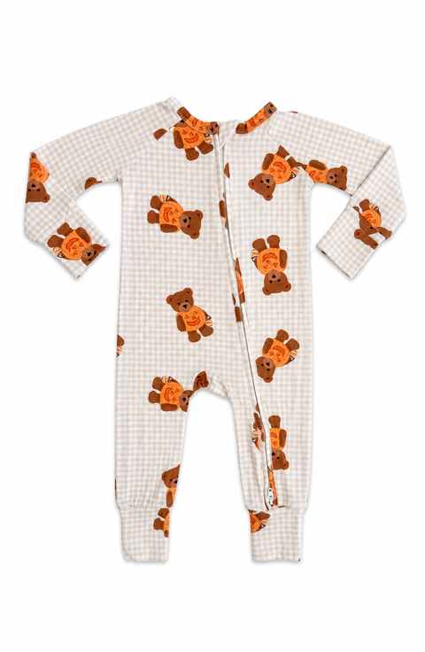 Little Boo Bear Gingham Romper