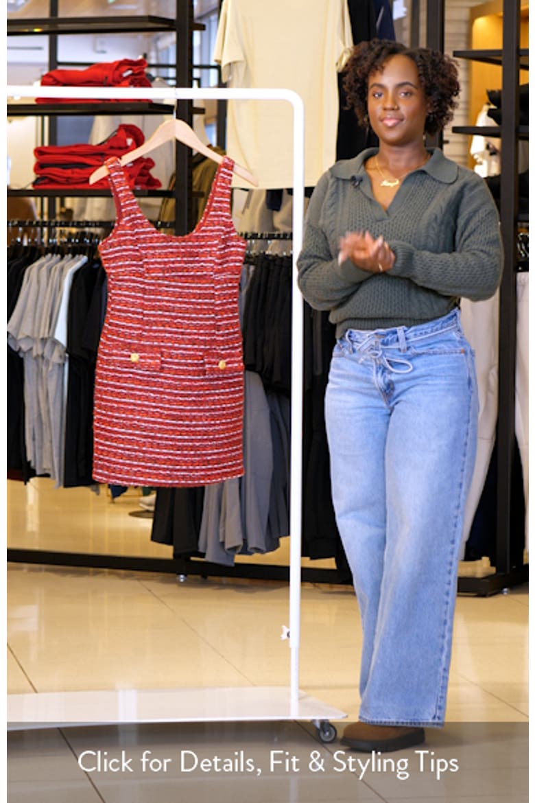 Sleeveless Tweed Minidress video