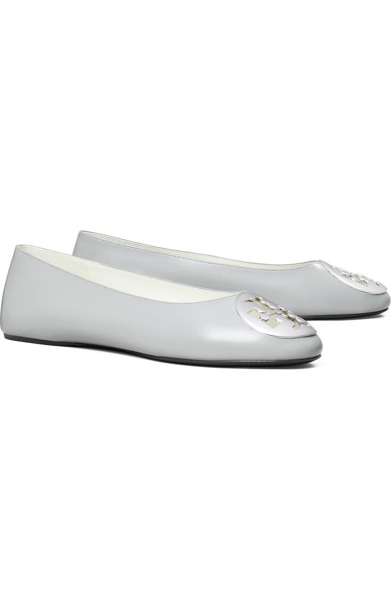 Tory Burch 'Reva' Ballerina Flat, Main, color, Loutre Gray