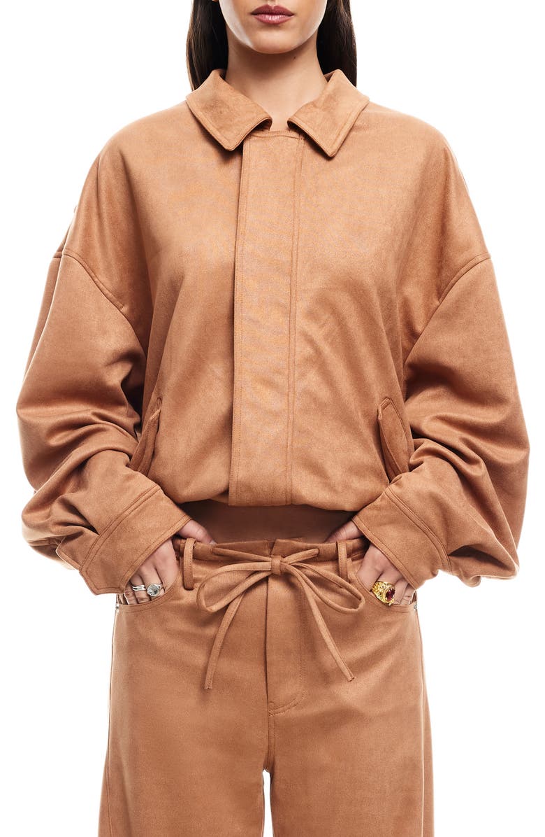 LIONESS Kenny Bomber Jacket, Main, color, Camel