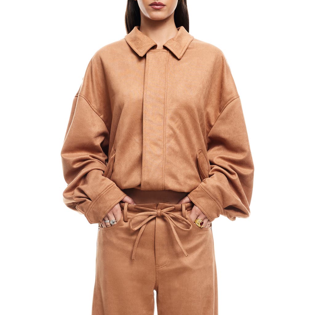 Lioness Kenny Bomber Jacket In Camel