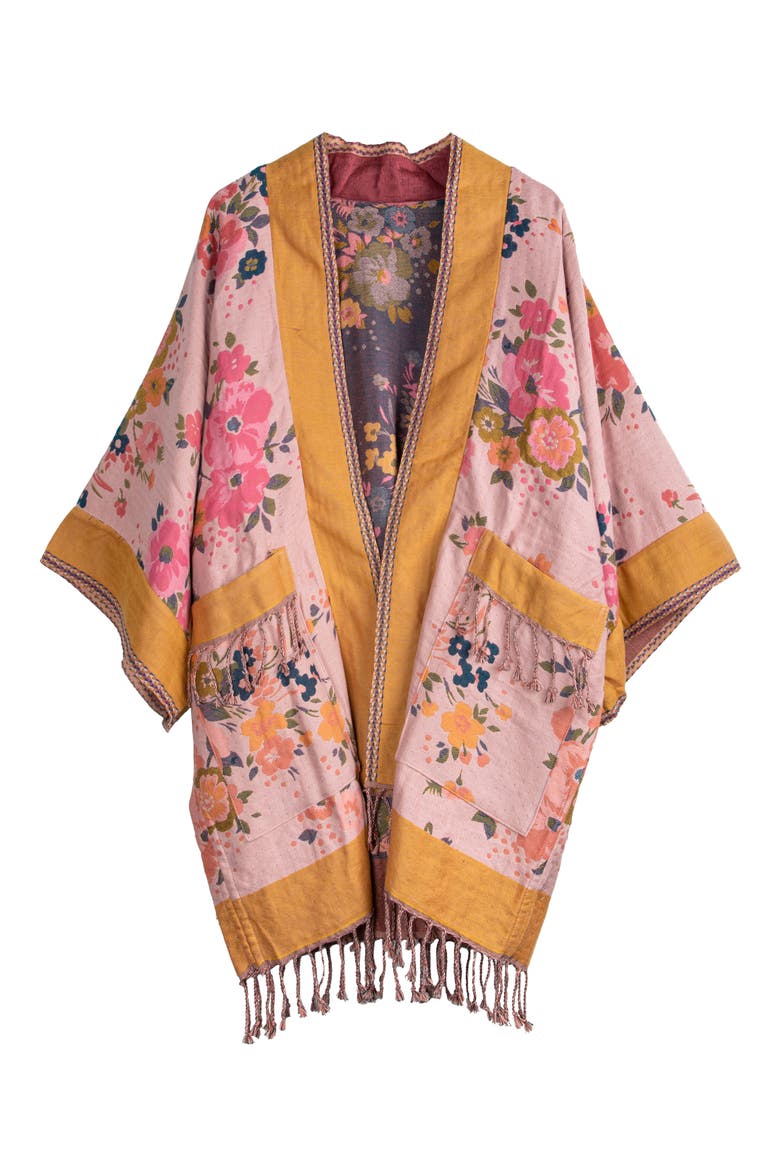 Kirkville Floral Duster, Main, color, PINK/ MUSTARD