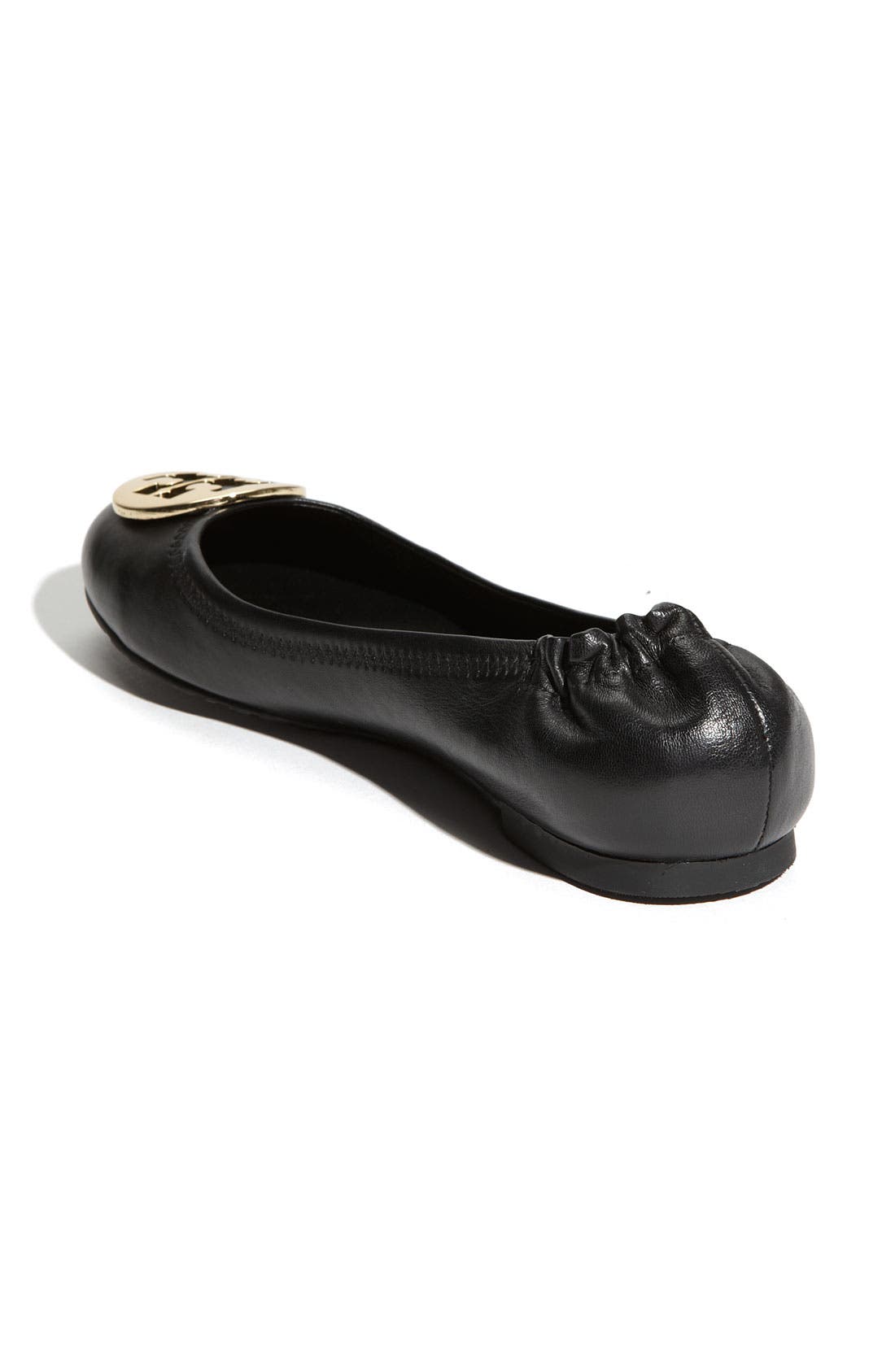 'Reva' Ballerina Flat, Alternate, color, BLACK