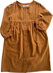 Jackalo Kids’ Long-Sleeved Organic Cotton Twill Jo Dress