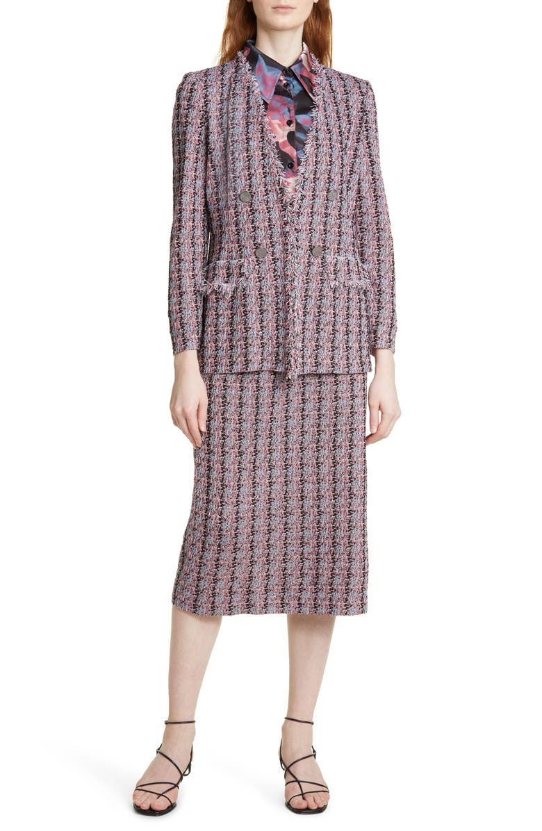 Misook Tweed Pencil Skirt, Alternate, color, 