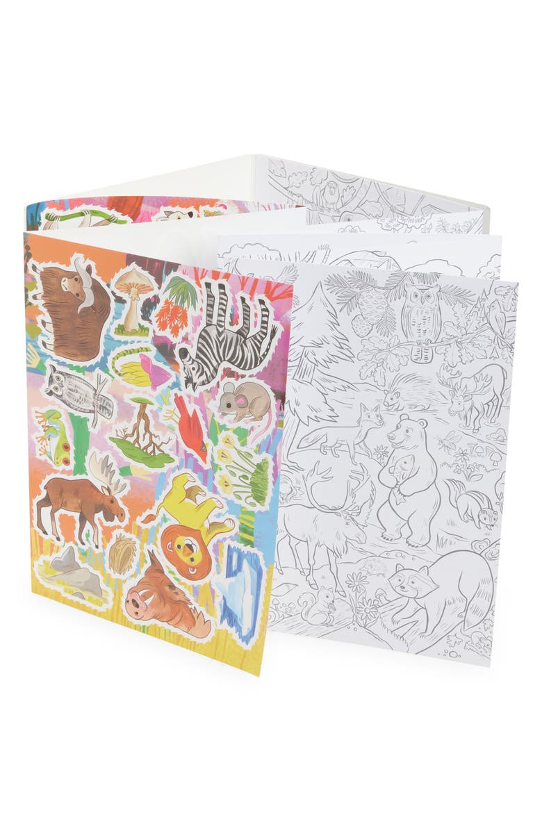 eeBoo Wild Things Fold-Out Coloring Book, Alternate, color,