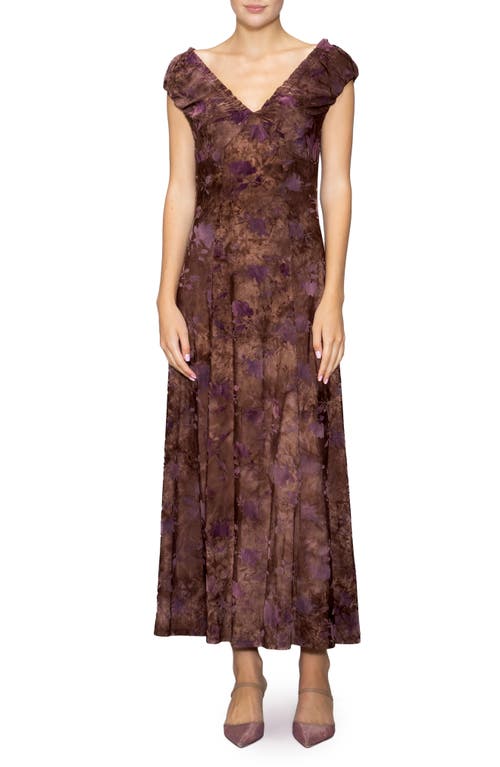 Melloday Floral Print Maxi Dress In Multi