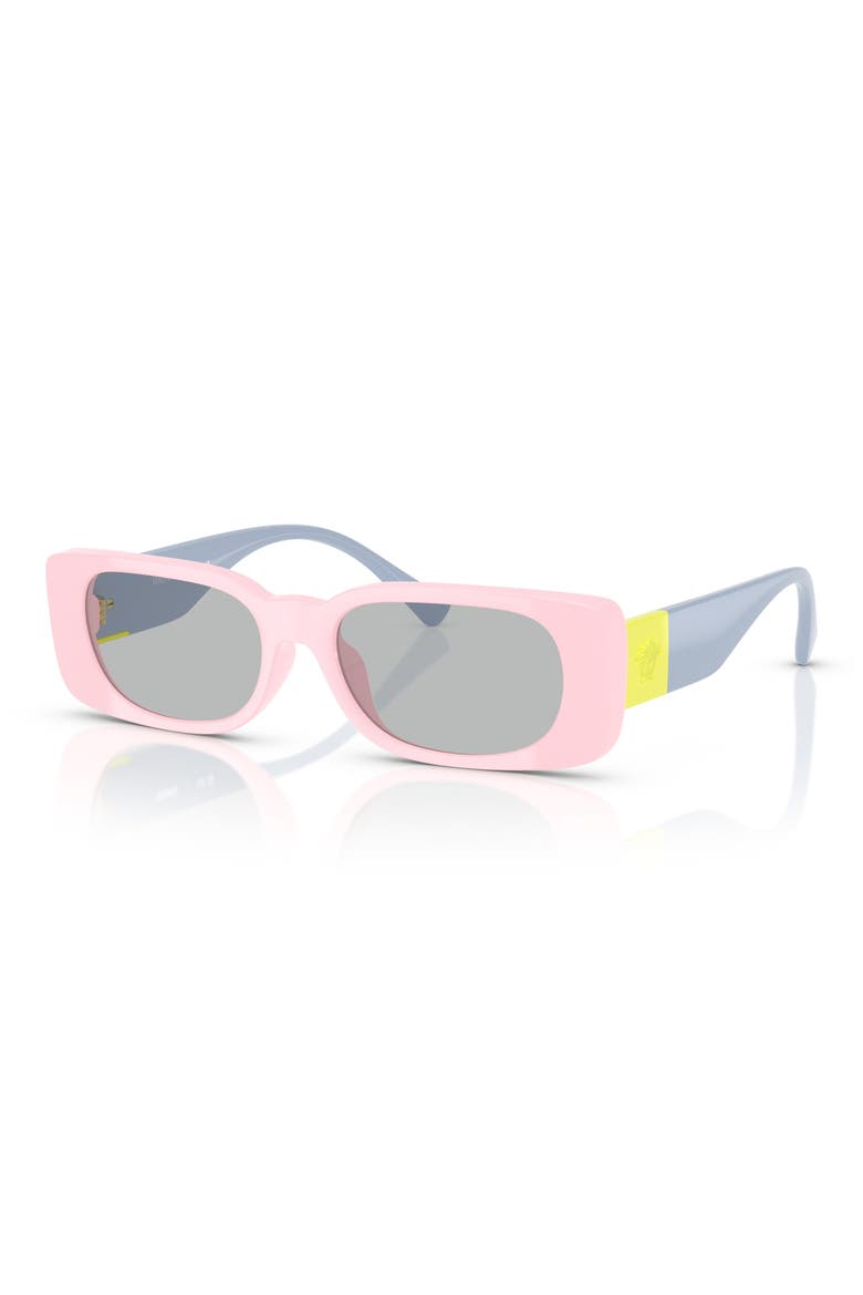 Kids' 47mm Rectangular Sunglasses, Alternate, color, FULL PINK / LIGHT GREY