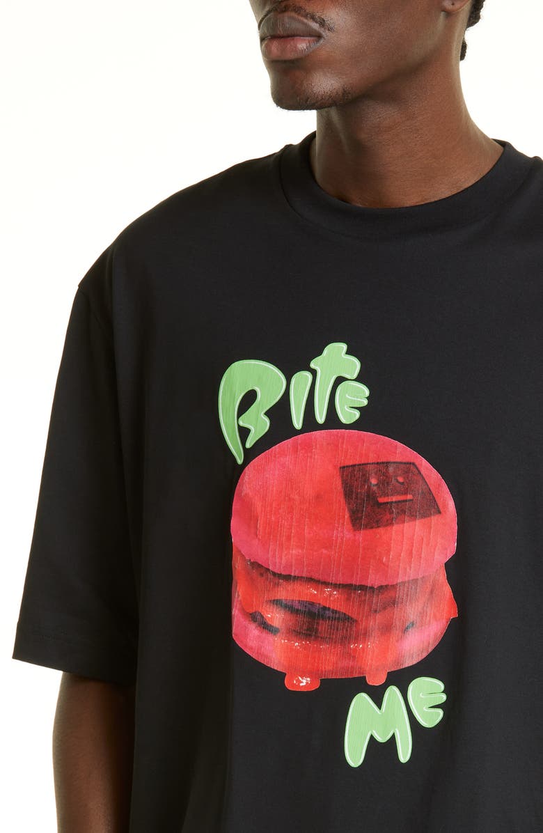 Acne Studios Bite Me Cotton Graphic Tee, Alternate, color, 