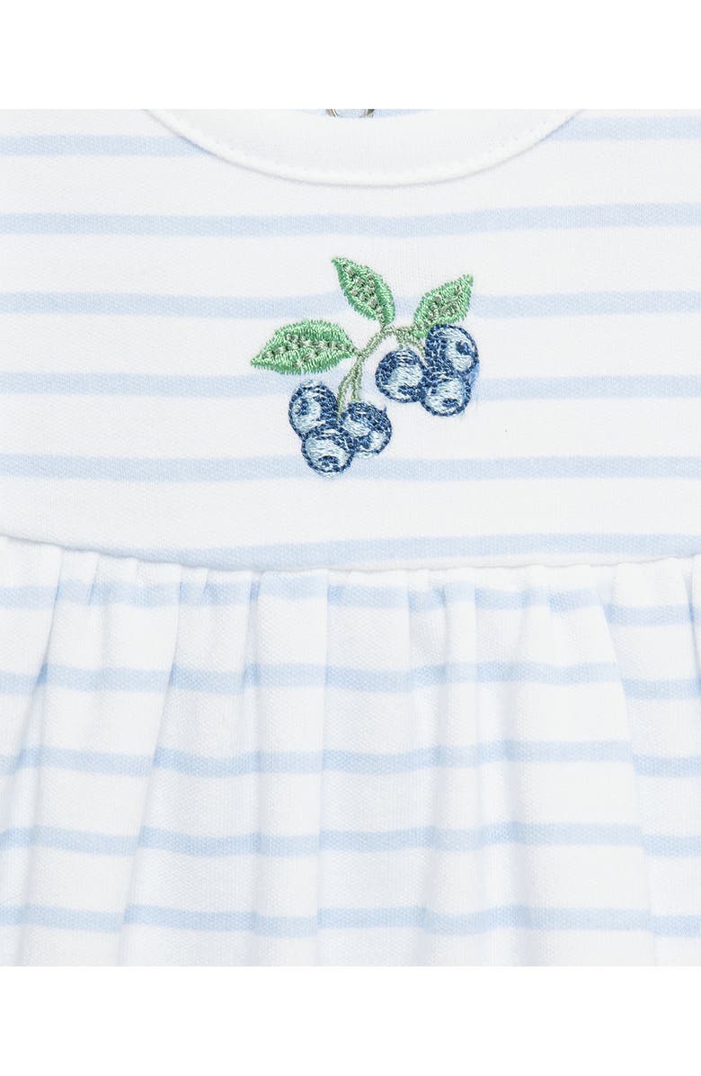 Little Me 2-Pack Cotton Bubble Rompers, Alternate, color, Blue