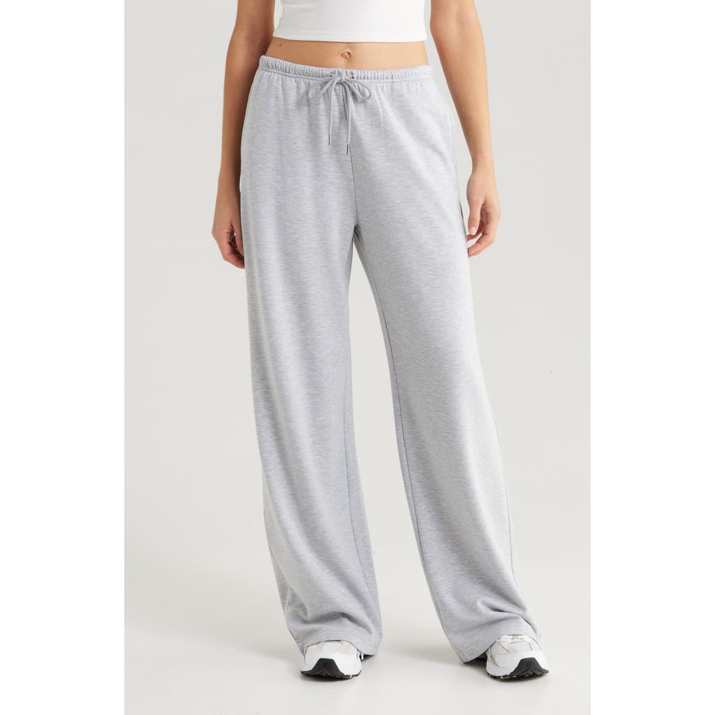 Abound Wide Leg Sweatpants In Grey Soft Heather