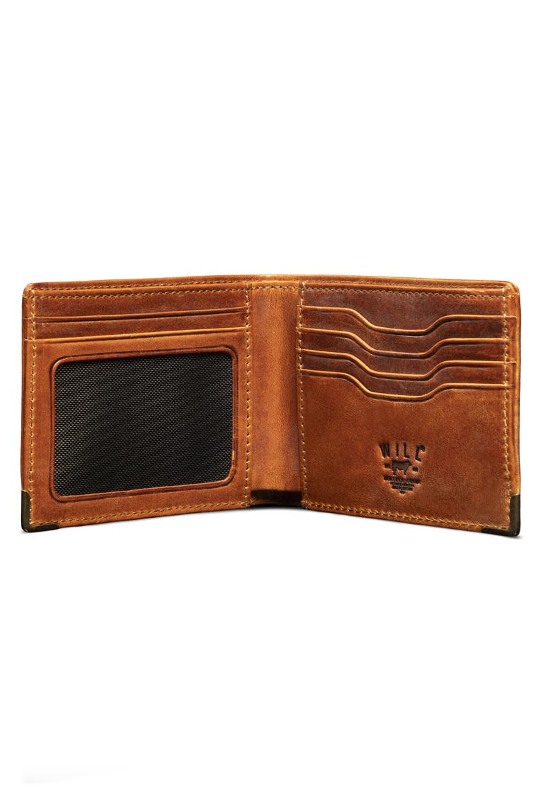 The Magnate Leather Bifold Wallet, Alternate, color, COGNAC