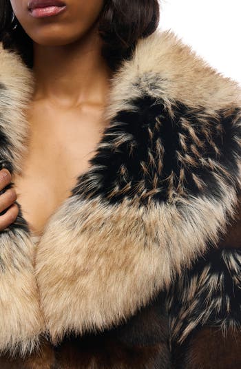 Portia Crop Faux Fur Jacket