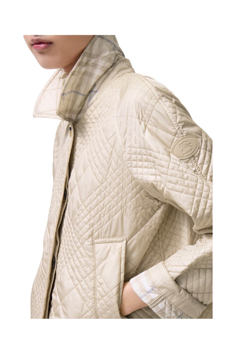 Quilted Nylon Tiffield Jacket, Alternate, color, Stone beige